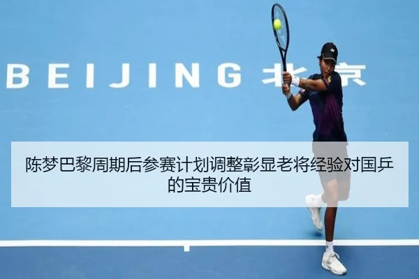 陈梦巴黎周期后参赛计划调整彰显老将经验对国乒的宝贵价值